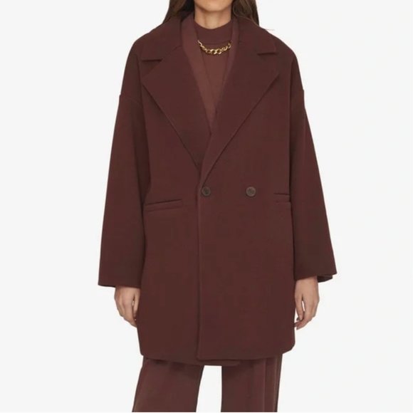 WeWoreWhat Jackets & Blazers - WeWoreWhat Coat Oversized Faux Wool Jacket